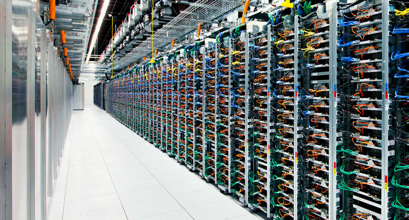 Google servers room