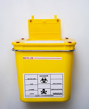 Sharps container.