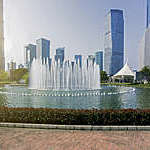 water fountain in the park