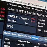 CHICAGO, IL - DECEMBER 19:  A computer screen at the Cboe Global Markets exchange (previously referred to as CBOE Holdings, Inc.) shows Bitcoin cash and futures prices on December 19, 2017 in Chicago, Illinois.  Last week the exchange became the first in the Unites States to begin trading Bitcoin futures. Bitcoin prices have surged in the past year, going from $1,000 a coin at the beginning of the year to a recent high of around $20,000.  (Photo by Scott Olson/Getty Images)